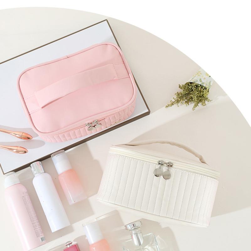 Lovely Cosmetics Toiletries Storage Bag Cloth Zipper Handbag Women Makeup Bag