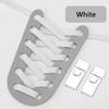 8MM 2025 No Tie Shoe Laces Press Lock Insert Fixed Shoelaces Without Ties Elastic Laces Sneaker Kid Adult Flat Shoelace for Shoe