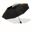 1pc Cat Garden Automatic Open/close Umbrella, 8-Rib Sturdy Structure, Portable Travel Umbrella, Parties, Everyday Use, Outdoor Accessory, Ar