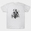 Herren Schwarzes Print-T-Shirt Deadpool Anthrazit No-Cut Transferpapier Druck Baumwoll-T-Shirt