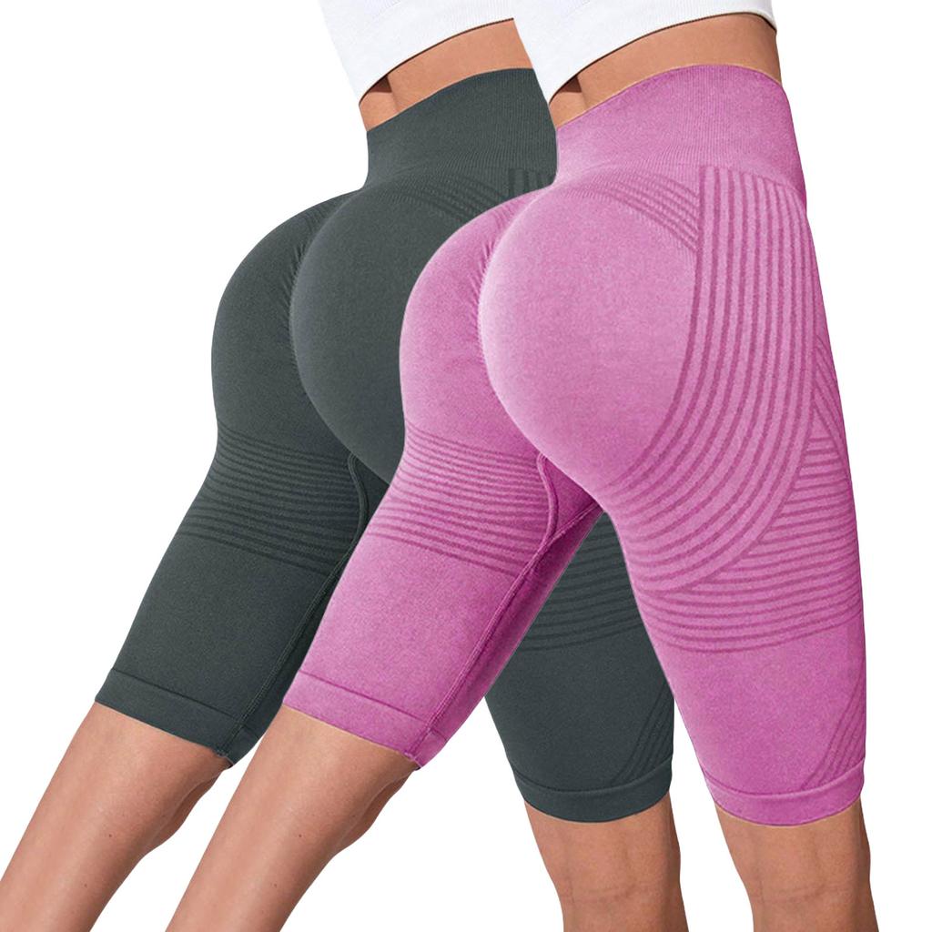 Pantalon de fitness sans couture décontracté pour femme, 2 pièces, avec effet push-up, coupe moulante et taille haute, pantalon de yoga Seach