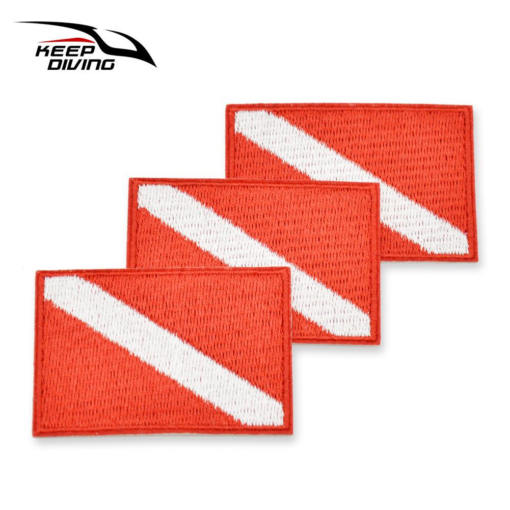 3pcs Diving Patch On Embroidered Embroidery Vest Bag Cap Patches for Snorkeling Swimming