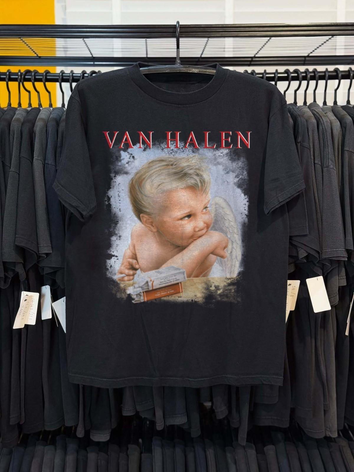 Van Halen 1984 Angel Artwork Vintage Rock Band Shirt Unisex T-Shirt M