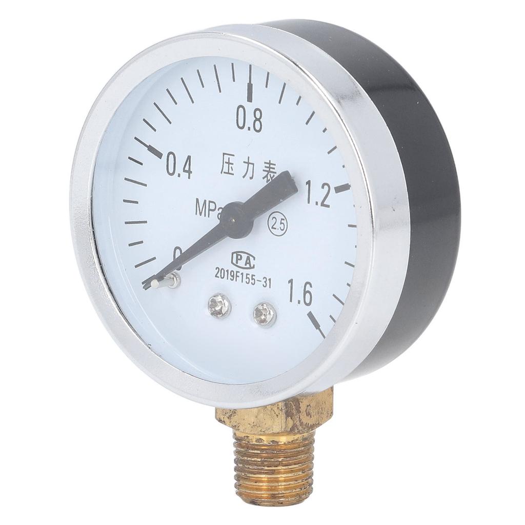 Pressure Gauge 1 4 NPT Transparent Dial Accuracy Level 2.5 Pressure Gauge with Stainless Steel Housing for Air Pressure