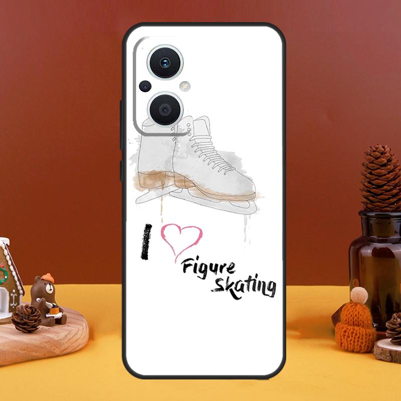 Figure Skating Ice Skating Case For OPPO Reno 10 Pro 11 F 4 5 6 7 8 Lite 4Z 5Z 8T OPPO Find X5 X2 X3 Lite X6 Pro Cover