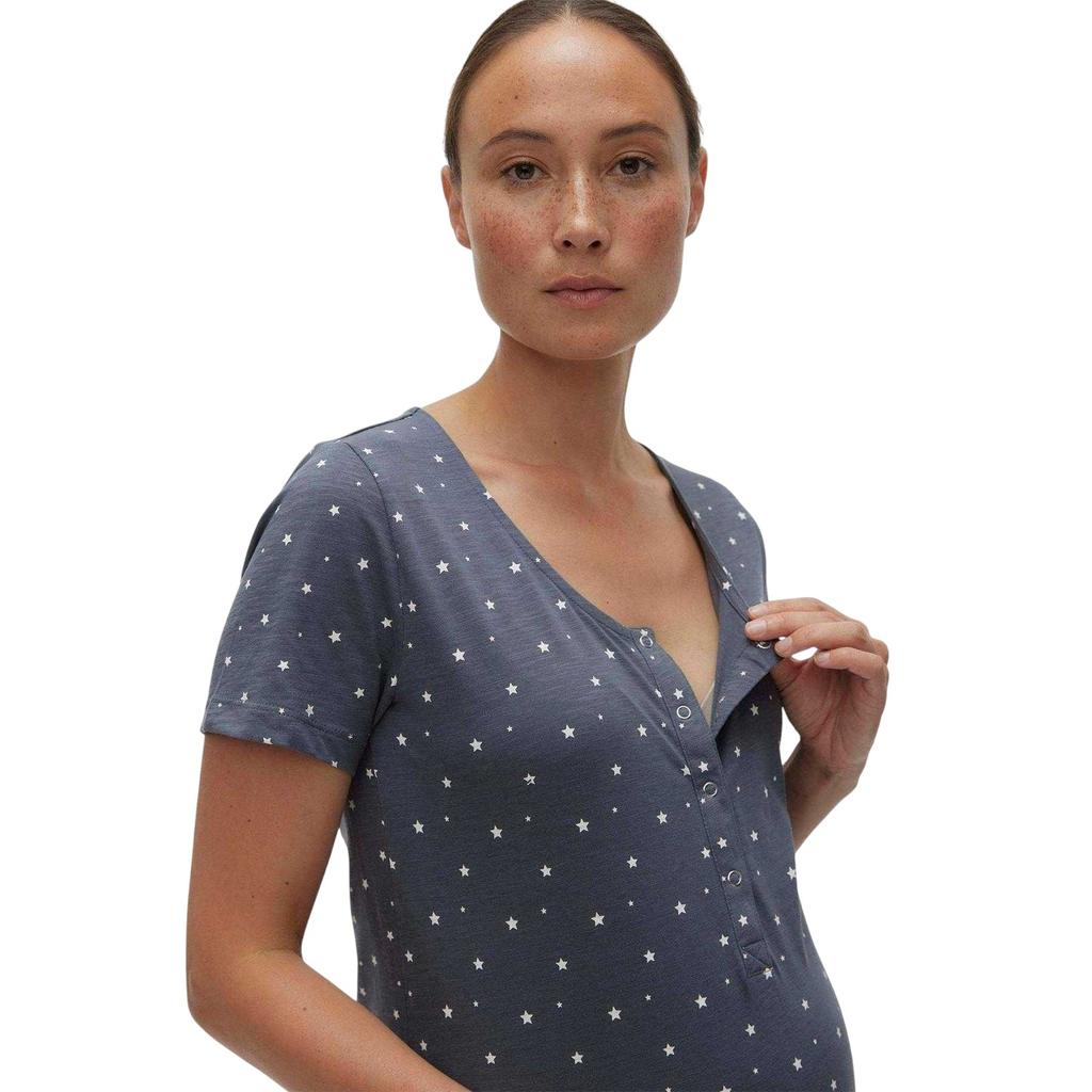 Mamalicious Womens/Ladies Stars Jersey Maternity Nightdress