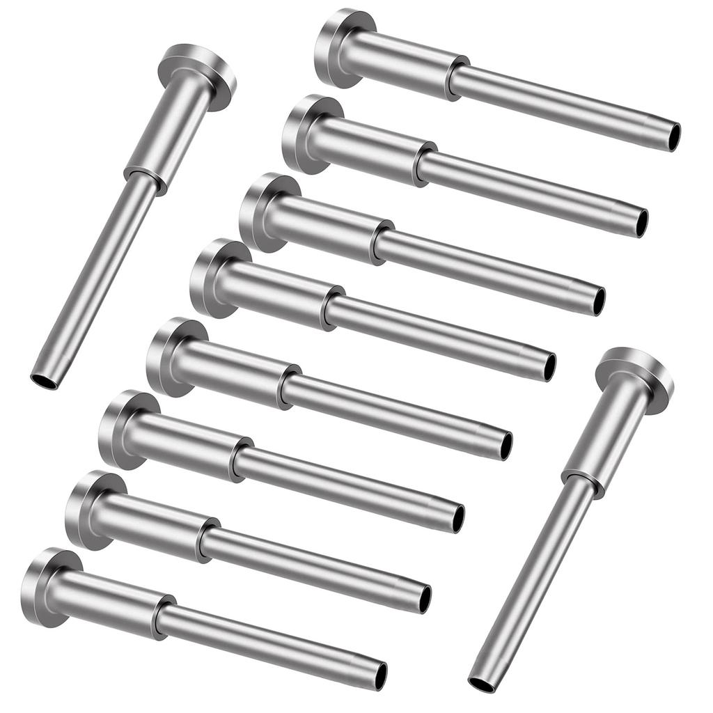 10 stuks Staal Onzichtbare Kabel Leuning set Ontvanger & Swage Stud Einde Kabel Leuningsystemen Geschikt voor Hout/Metalen Palen