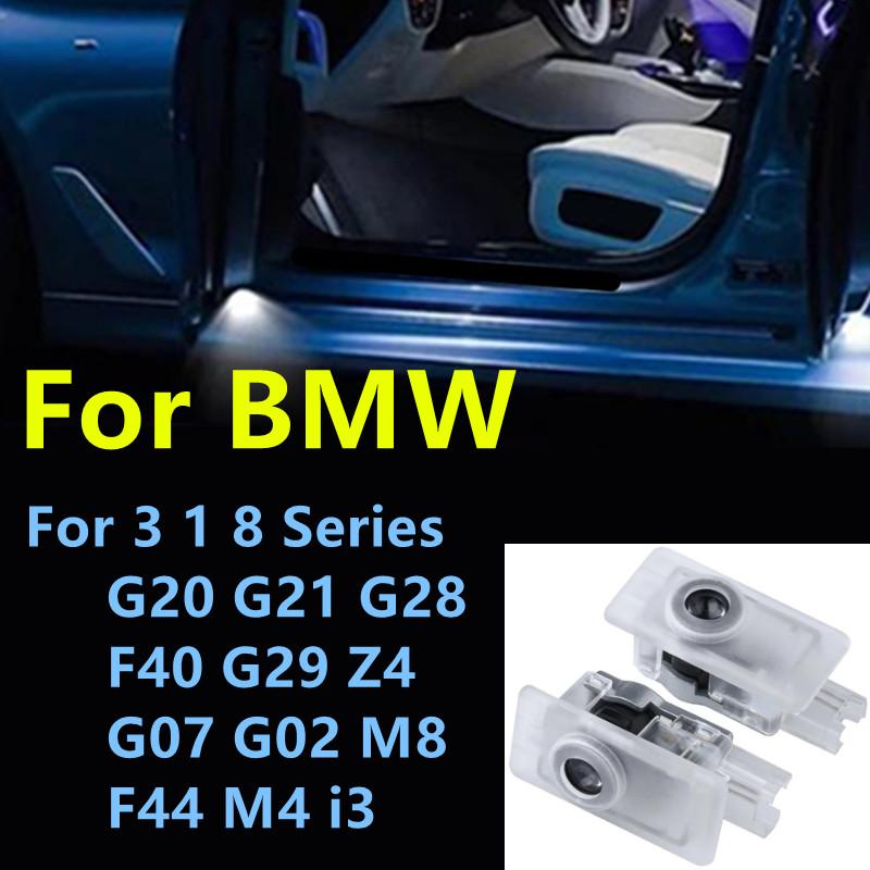 

LED Car Door Welcome Light For BMW NEW 3 1 8 Series G29 Z4 G20 G21 G28 F40 G07 G02 M8 F44 M4 i3 Night Warning lamp Accessory 2pc For M-Performance