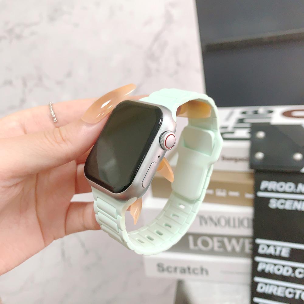 New Original Silicone Strap For Apple Watch Ultra 49mm Sports Bracelet iWatch Series 9 8 7 45mm 41mm 6 5 4 3 SE2 44mm 40mm Band