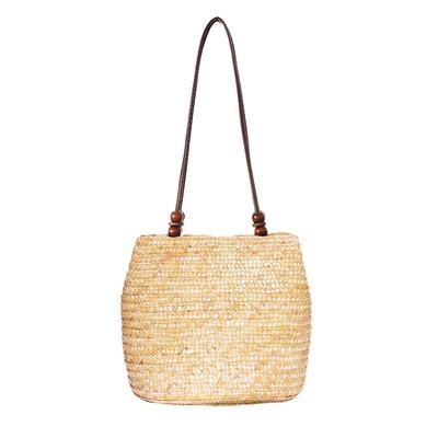 Muzhilun Women's Straw-Woven Summer Handbag, Popular ResortTravel Bag, Simple Large Capacity Shoulder Bag, Stylish BeachFireworks Festival Shoulder