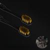 [6-Piece Gift Box] Premium Adult Toothbrush with Ultra-Fine Medium Bristles, Wide Head, and Elegant Gold-Stamped Handle