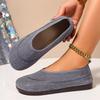 Women's Flats 2025 Summer New Round Toe Vintage Comfortable Slip On Casual Shoes Mesh Breathable Lightweight Sandals