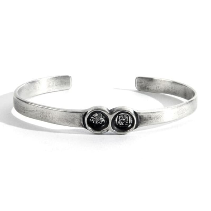 

SEWNSWEN SILVER ROMAN ERA 2 PATTERN BANGLE ORDER MADE