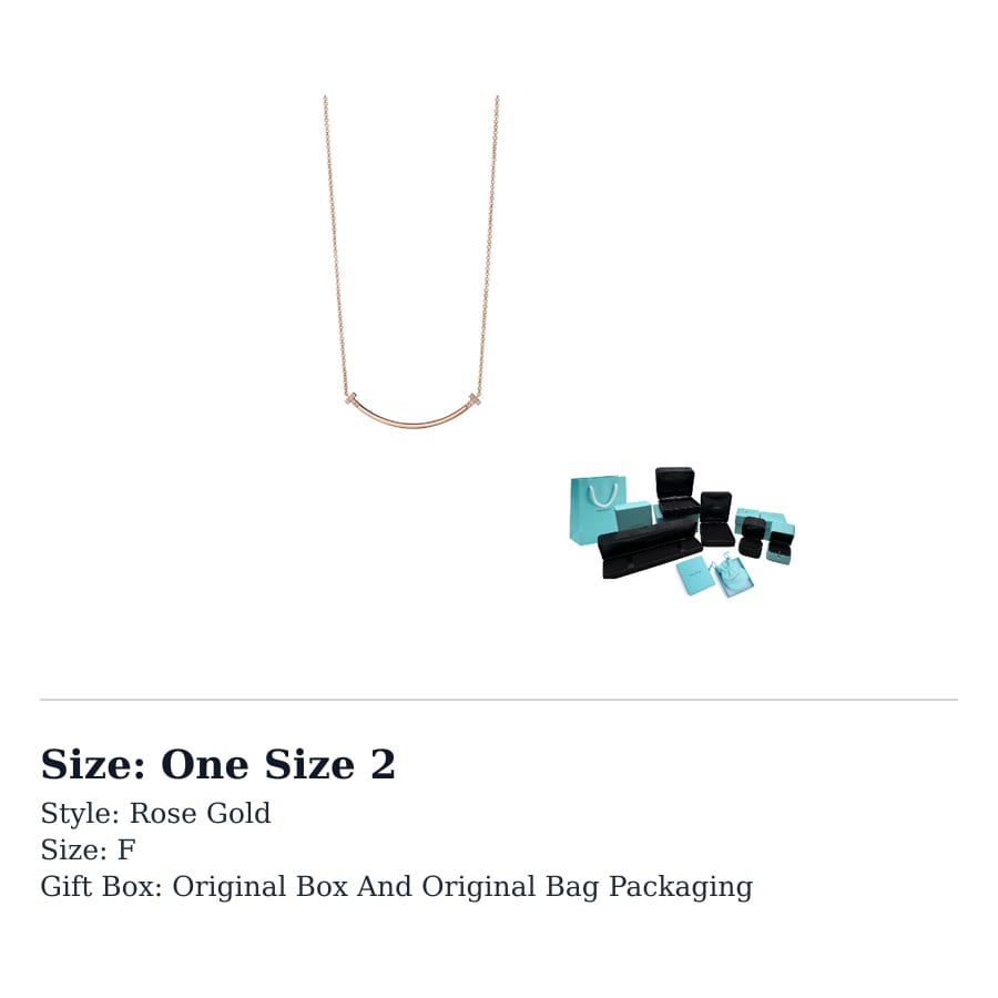 TIFFANY & CO. T Necklaces Women's 74956963