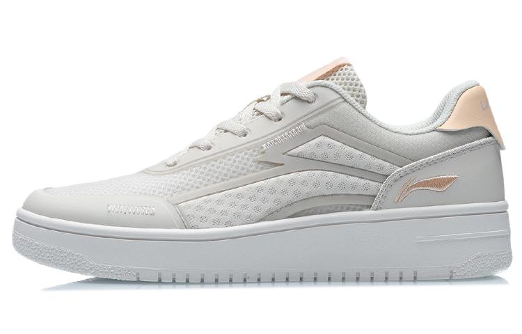 Низкие кеды Li Ning для скейтбординга женские Белый Абрикосовый AGCR186-1 37