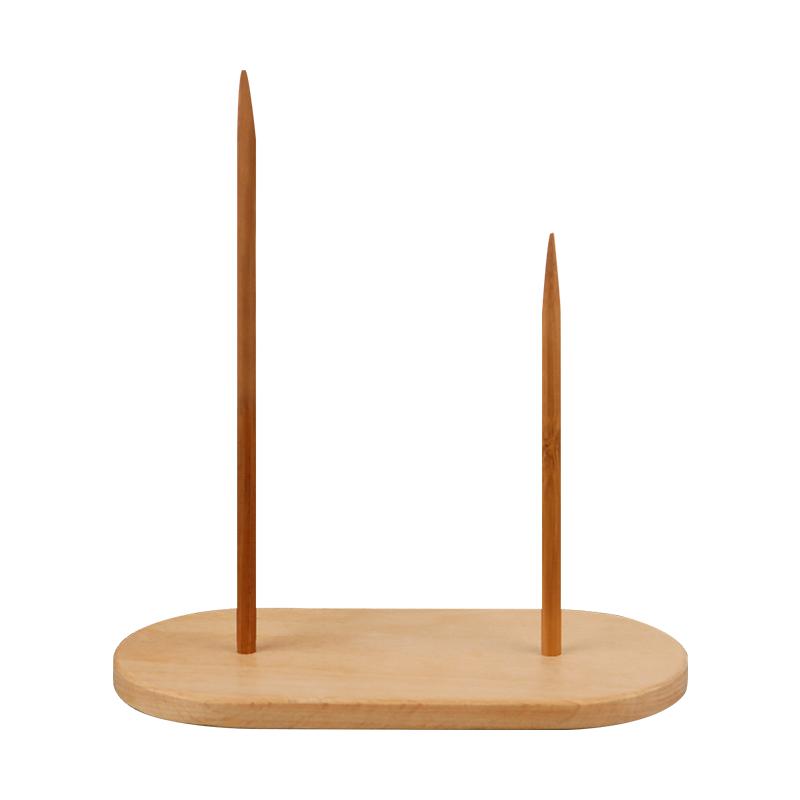 

1 шт. деревянный держатель для бумажных чеков с шипами, двойные иглы, держатель для вилки и памятки, держатель для палочек для ресторана, кухни, офиса