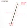 SNDHEATER 6.6mm*430/435/440/445/450mm Heating Element for Electric Oven with Round Metal Sheet by Annealing 220V 400W 2pcs/lot