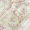 Women's Autumn Long Sleeve Cotton Floral Crinkle Fabric Plus Size Homewear Set