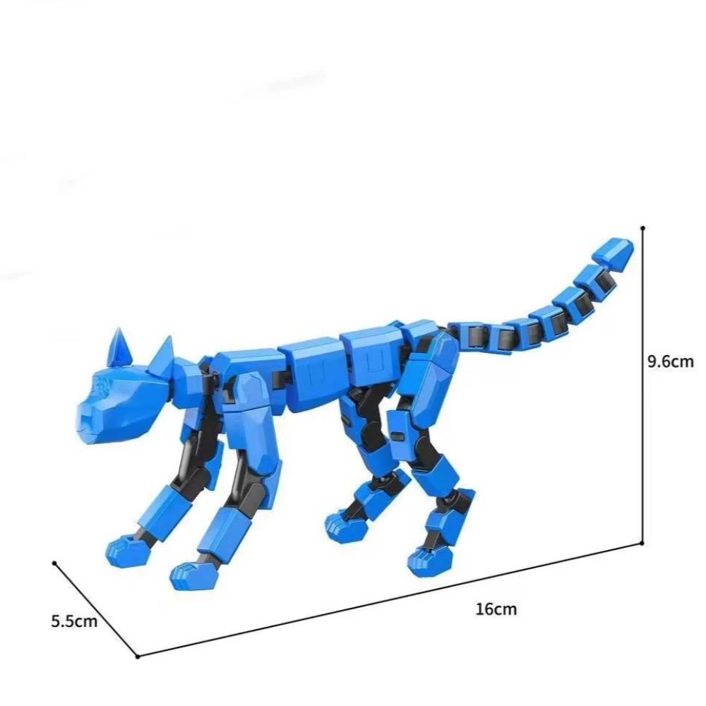 Multi-Jointed Movable Shapeshift Robot 3D Printed Mannequin Character and Dog Figures Toys Parent-children Game for Kids Gifts