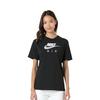 Nike T Shirts Women's Black Crew Neck Moderate Straight Fit CZ8615-010