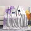 Coperta in Flanella con Stampa di Gatti Bianchi, Alta Qualità, Confortevole per Tutte le Stagioni, Decorazione per la Casa, Calore e Comfort, Perfetta per Regali di Natale