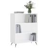 VidaXL Bookcase White 69.5x32.5x90 Cm Engineered Wood 828332