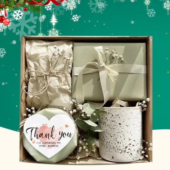 Yousheng 150 Pcs Love Heart Shaped Thank You Cards 2.36 X 2.76 Inch Blank Notecards Greeting Cards for Wedding Baby Shower Small Business