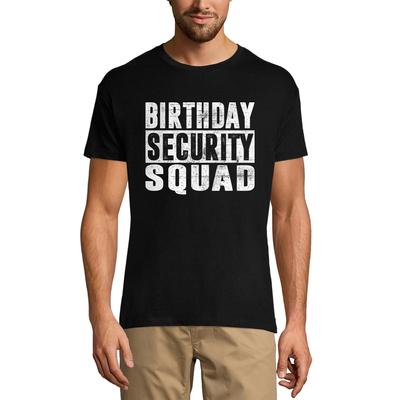 T-shirt graphique Homme Birthday Security Squad - T-shirt drôle vintage