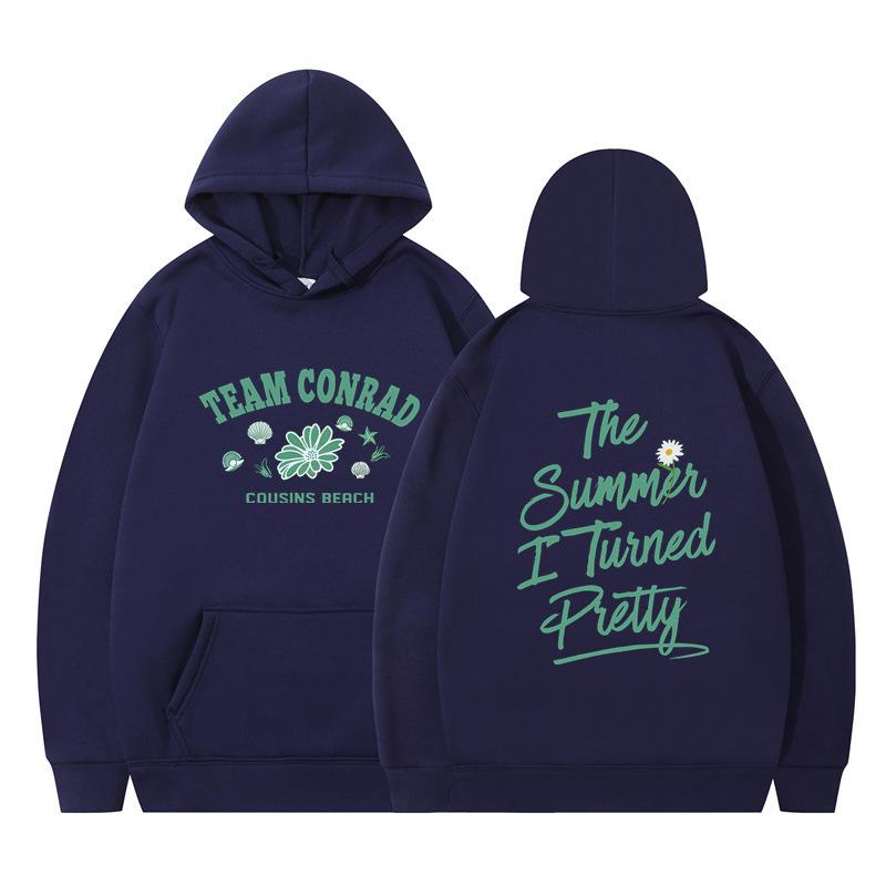 The Summer I Turned Pretty Printed Loose Hooded Sweater Hoodie