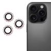 1Set For iPhone 16 Pro/16 Pro Max Camera Lens Protector Gear Shape Rhinestone Decor Tempered Glass Lens Film