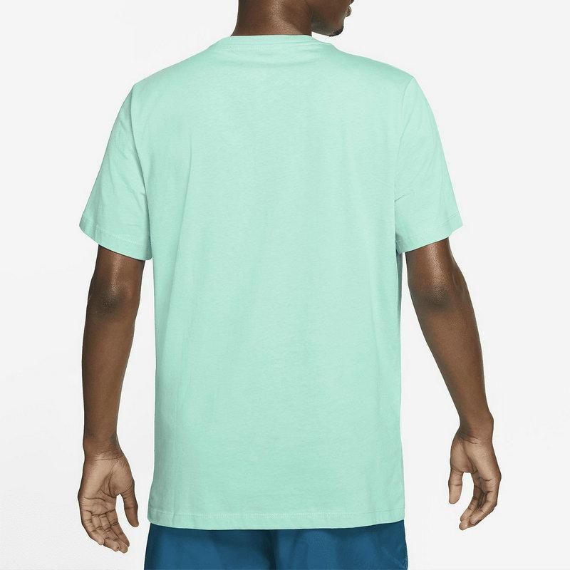 Nike Sportswear T Shirts Men's Tropical Green Crew Neck Moderate DH7486-307