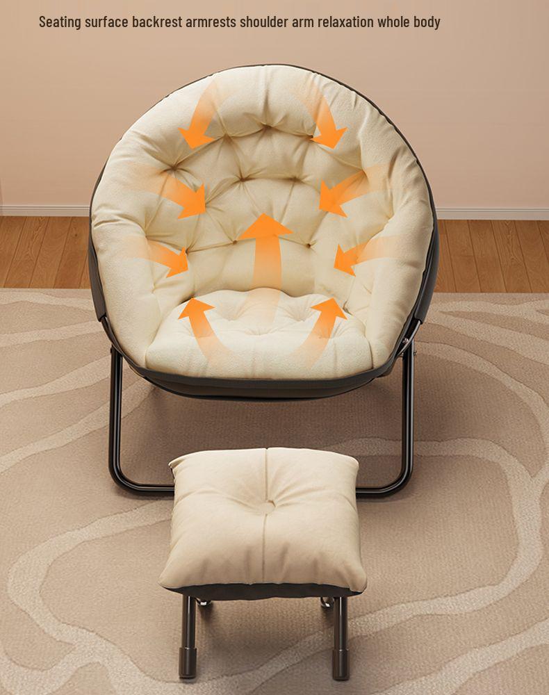 Foldable Recliner Chair: Versatile for Office, Naps, and Dorms - Ideal for Sitting, Sleeping, and Relaxing.