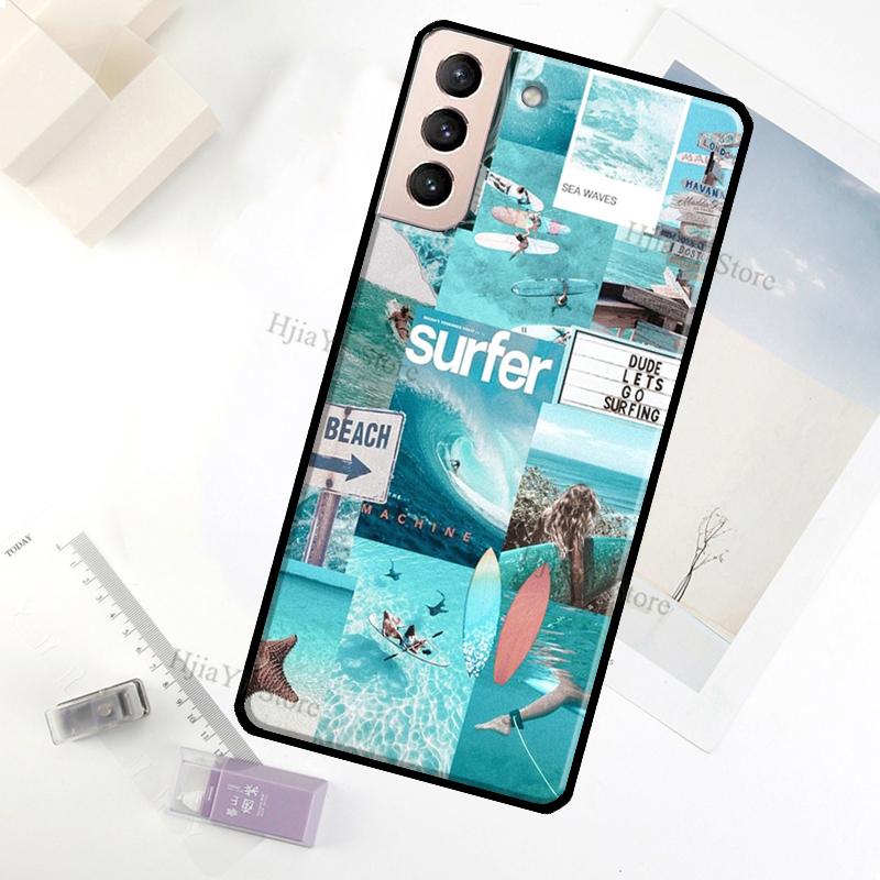 

Surf Surfing Case For Samsung Galaxy S23 Ultra Note 20 10 S9 S10 Plus S20 S21 FE S22 Ultra Phone Cover Galaxy S23