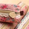 For Girl Mini Makeup Bag Retro Flower Vintage Pencil Bag Zipper Pouch Cosmetic Bag Pencil Case