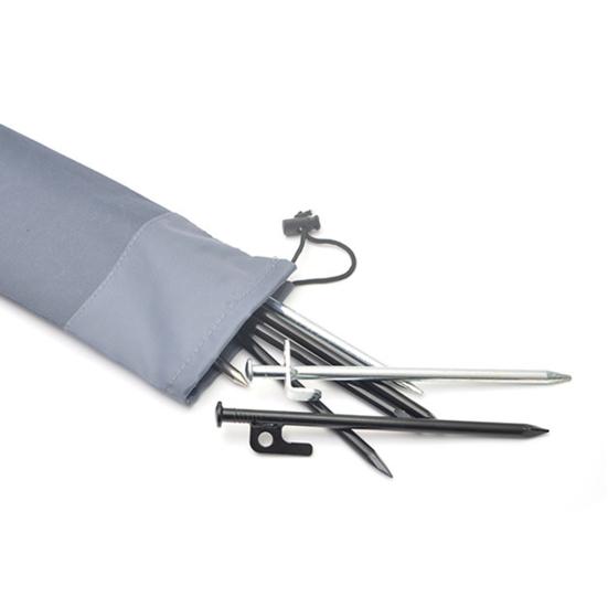 Outdoor Camping Tent Pegs Storage Bag Large Capacity Multifunctional Soft Oxford Cloth Grocery Portable Drawstring Pouch for Windbreak Rope