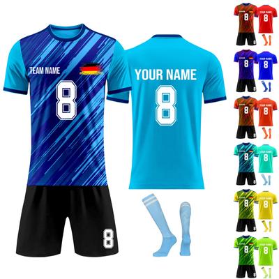 Personalised Shirts Kit Mens Girls With Name Number Custom Football Jerseys For Boys Training Suit