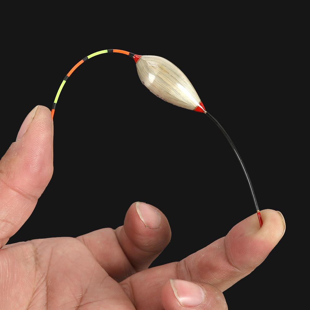 Plută Reed de Sensibilitate Ridicată pentru Caras - Pescuit la Gheață & Pescuit de Iarnă, Formă de Ou de Porumbel Rezistentă la Explozii