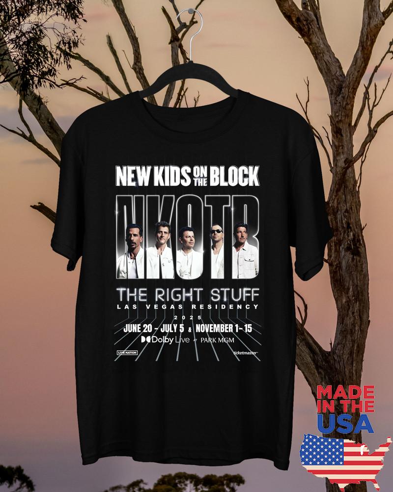 New Kids On the Block Band The Right Stuff Tour T Shirt Full Size S-5XL Unisex T-Shirt S
