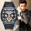 Relógios de Quartzo da Moda para Homem Luminous Cronógrafo à Prova d'Água Calendário Pulseira de Silicone Outdoor Luxo Esportivo Relógio Masculino