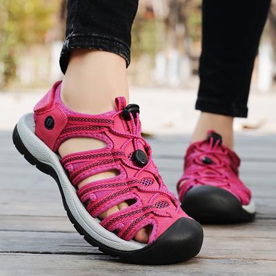 Women's Summer Open-Toe Sandals, Plus Size Casual Beach Shoes, Outdoor Non-Slip Hiking Sandals