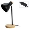 Black Table Lamp On Wooden