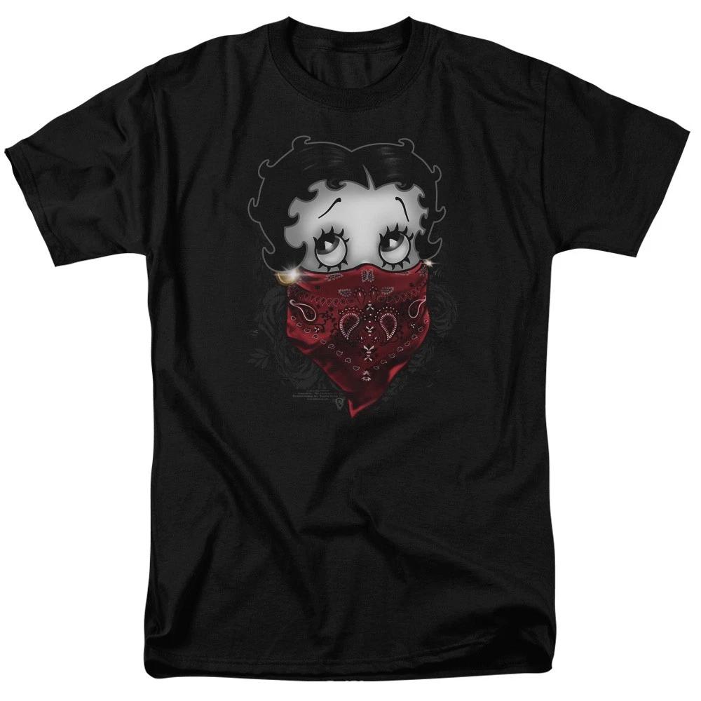 Betty Boop - Bandana & Roses - Unisex Short Sleeve Children s T-shirt - Black 150
