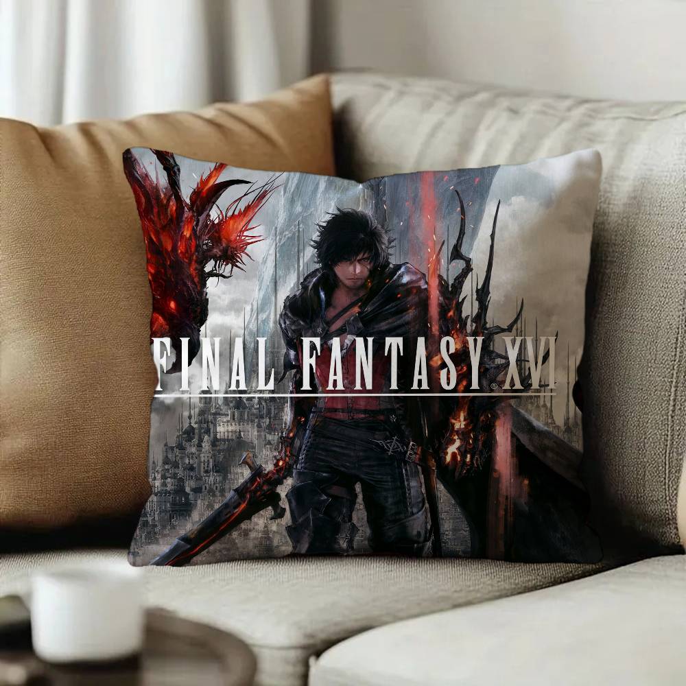 Classic F-Final Game F-Fantasy Personalized Pillow Cover Kids Bedroom Wild Party Decor Pillowcase kid Birthday shower Gift