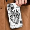 Phone Case for Apple iPhone 17 16 Plus XS XR 13 14 16e 12 15 Air 11 Pro Max Soft Cover Capa Creative Cardiovascular Model Heart