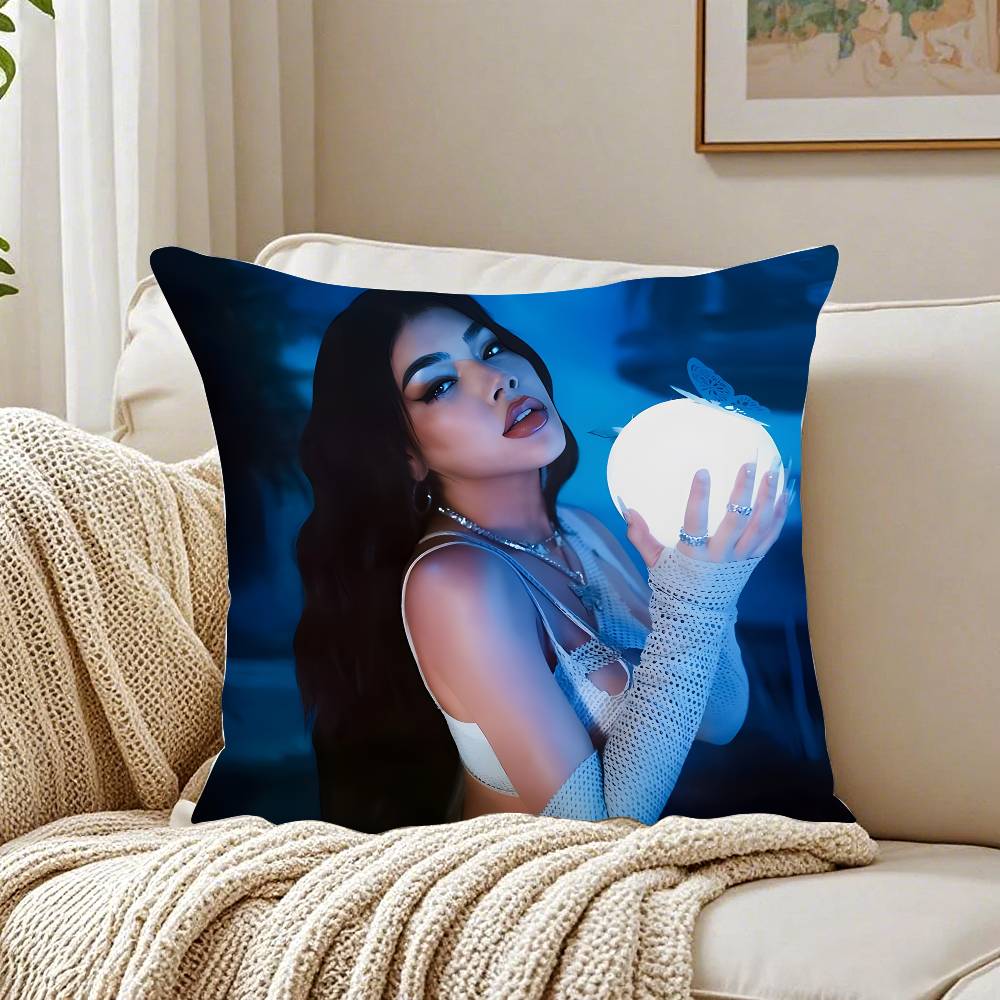 K-Kenia Os Pink-Aura Singer Pillow Case Pattern Printed Pillowcase For Living Room Sofa Cushion Cover & Bedroom Decor