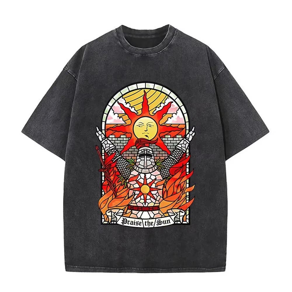 Shonen Jump Anime Crossover Goku Deku Multiple Protagonists Blue Aura Battle Graphic Print Streetwear T-Shirt