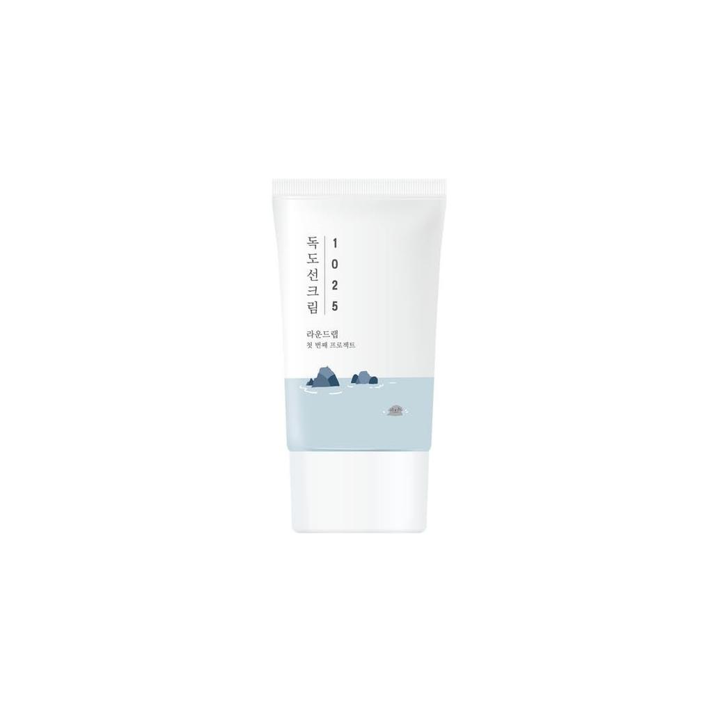 ROUND LAB 1025 Dokdo Sunscreen / Aqua Zero Panthenol SPF50+ PA++++ 50ml White