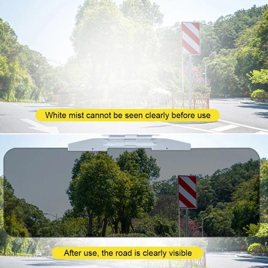 Viseira solar polarizada ajustável com visão clara, à prova de raios UV, antirreflexo, visibilidade aprimorada, peças de reposição para viseira solar de carro