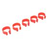 100pcs Poultry Feet Rings PP Plastic Reusable Chicken Duck Goose Leg Bands for Identification Red 25mm 1in