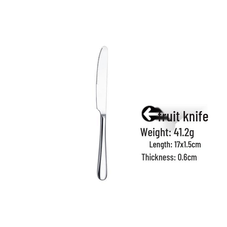 Stainless Steel Cutlery Set: Knife, Fork & Spoon - High-Grade Tableware for Hotels
